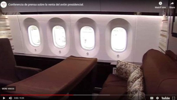 FOTOS: Así es el interior del lujoso avión presidencial de México