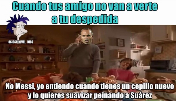 Memes: El capitán Andrés Iniesta anunció su salida del Barcelona y la red se rinde a su adiós