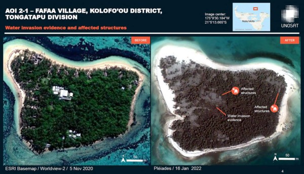 Imágenes de Tonga muestran devastación tras la erupción seguida por un tsunami