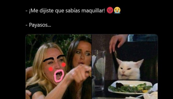 Los memes más graciosos del gato en la mesa y la mujer gritando