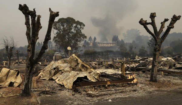 Fotos: Las impactantes imágenes que dejó en incendio en zona vinícola de California, EEUU