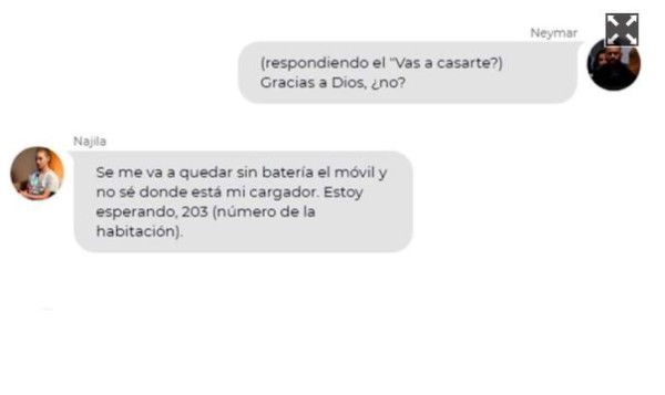 FOTOS: Sale a la luz el chat completo de WhatsApp entre Neymar y Najila Trindade, la modelo que lo acusa de violación