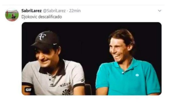 Memes se burlan de la eliminación de Djokovic por pelotazo contra una jueza