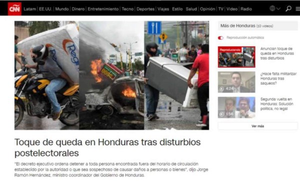 FOTOS: Así habló la prensa internacional sobre el toque de queda en Honduras