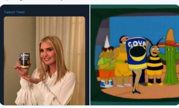 Ivanka Trump desata ola de memes tras posar con lata de frijoles Goya