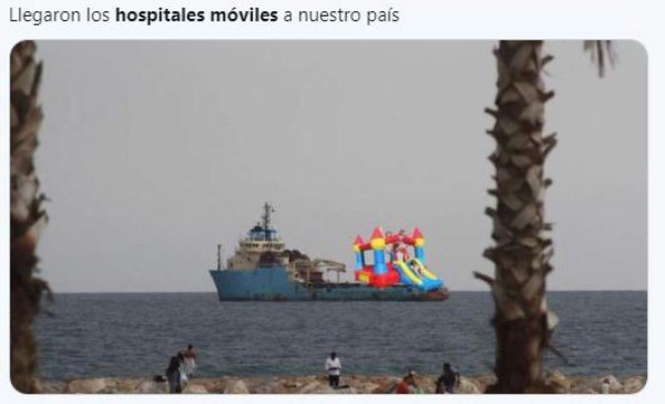 Tardía llegada de hospitales móviles a Honduras desata ola de memes