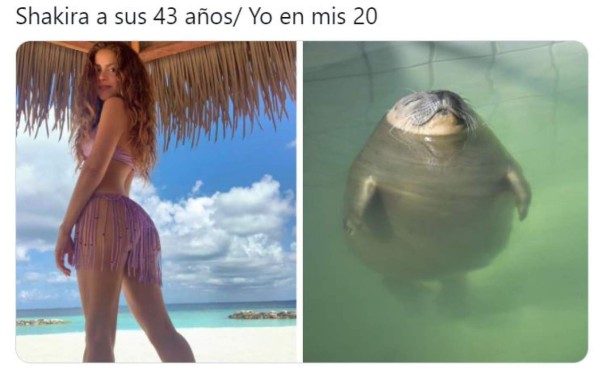 Shakira luce demasiado sexy en bikini y fans la elogian con memes