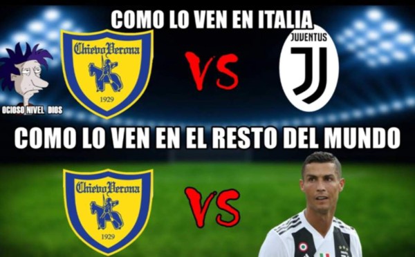 Los memes más divertidos de Cristiano Ronaldo y su debut con la Juventus ante Chievo