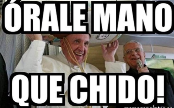 Los divertidos memes del Papa en México