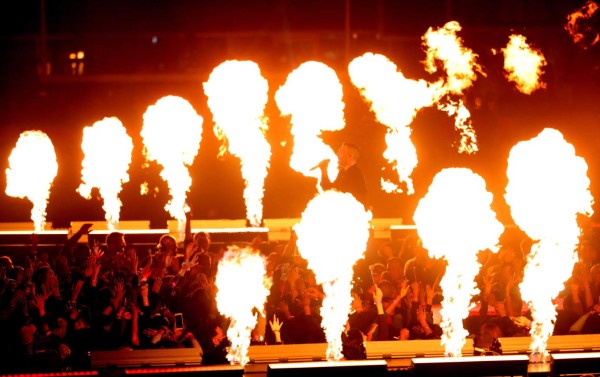 Las fotos del espectáculo de Maroon 5 en el medio tiempo del Super Bowl 53