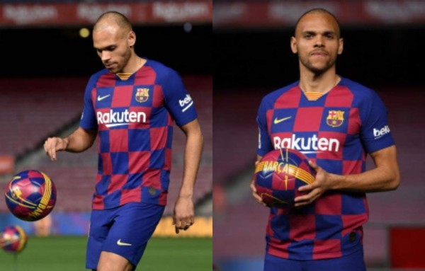 Fotos: Así fue la presentación de Martin Braithwaite en el Barcelona