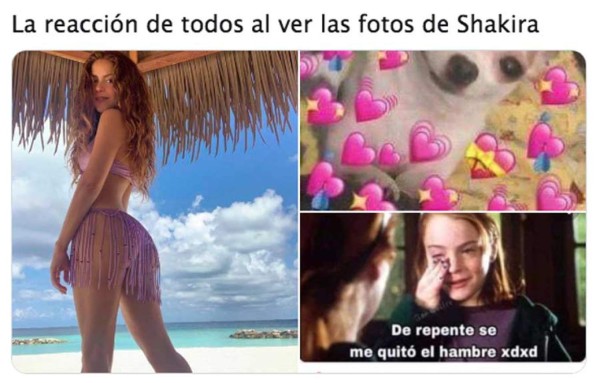 Shakira luce demasiado sexy en bikini y fans la elogian con memes