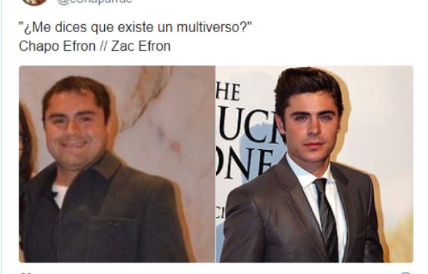 Los memes que dejó la foto de 'El Chapo Efron' en las redes sociales