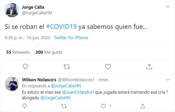 Así reacciona la oposición tras contagio de covid-19 de JOH