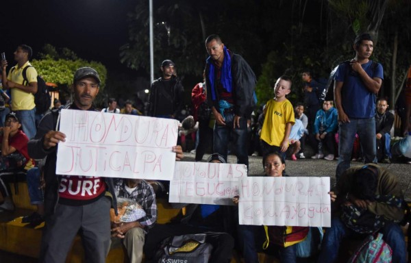 Las dramáticas imágenes que ha dejado a su paso la caravana migrante de hondureños