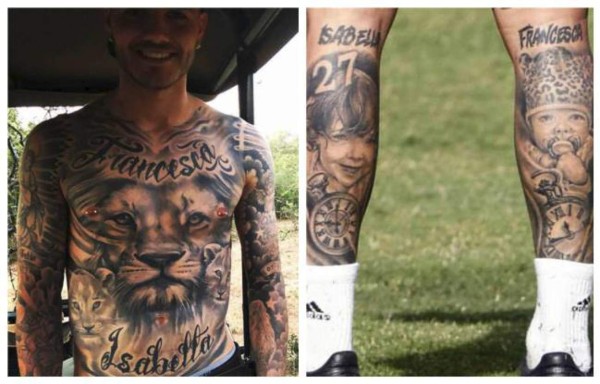 FOTOS: Conoce los tatuajes más extravagantes de los mejores futbolistas del mundo