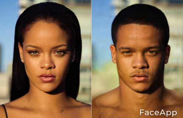 FOTOS: Así lucen los famosos al 'cambiar de sexo' con FaceApp