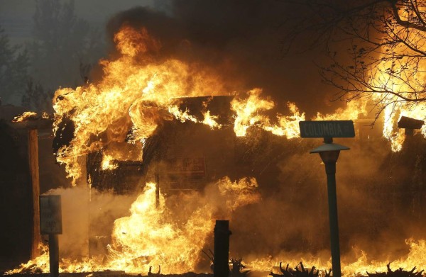 Fotos: Las impactantes imágenes que dejó en incendio en zona vinícola de California, EEUU