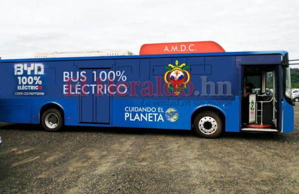 K9, el moderno bus eléctrico que ofrecerá servicio gratis en Tegucigalpa