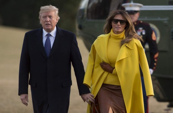 ¿Estrategia? Así rechazó Melania otra vez la mano de Donald Trump