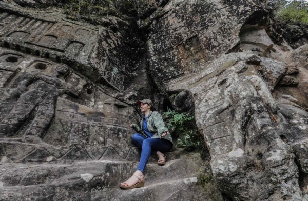 FOTOS: Artista ermitaño esculpe rocas en una montaña de Nicaragua