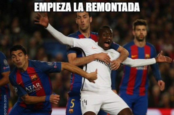 Los memes del partido Barcelona 6-1 PSG en la fase de octavos de la Champions