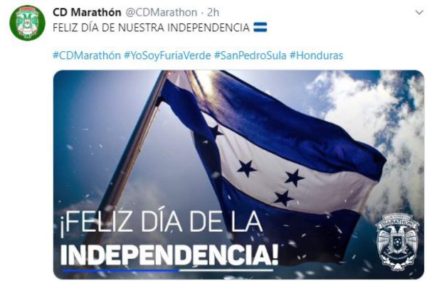 FOTOS: Legionarios, clubes europeos y de Liga Nacional felicitan a Honduras este 15 de septiembre