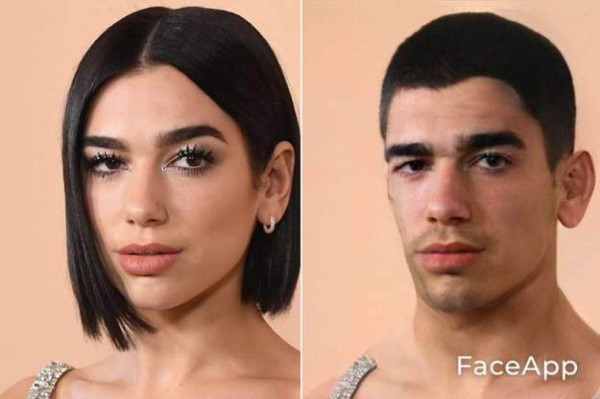 FOTOS: Así lucen los famosos al 'cambiar de sexo' con FaceApp