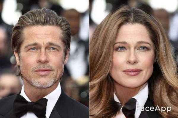 FOTOS: Así lucen los famosos al 'cambiar de sexo' con FaceApp