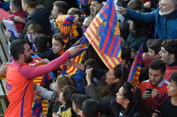 Así fue el entrenamiento del Azulgrana en el mini estadio en Barcelona