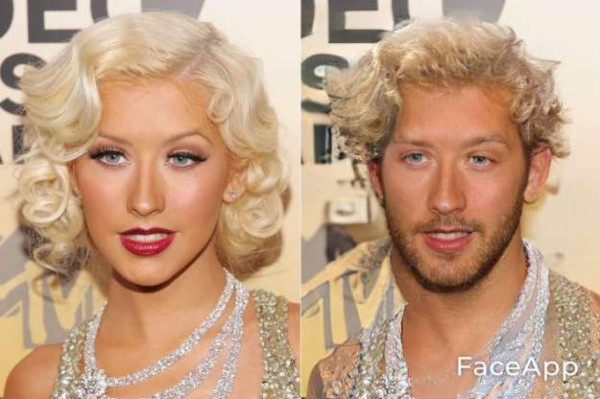 FOTOS: Así lucen los famosos al 'cambiar de sexo' con FaceApp