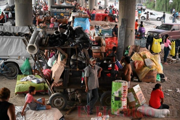 Bajo un puente y sin colchonetas, así pasan sus noches damnificados por Iota y Eta (FOTOS)