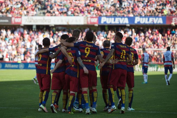 FOTOS: Así celebra el Barcelona su triunfo en la Liga Española