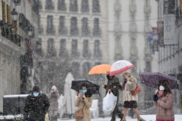 Alerta roja en Madrid por las fuertes nevadas que deja Filomena (FOTOS)