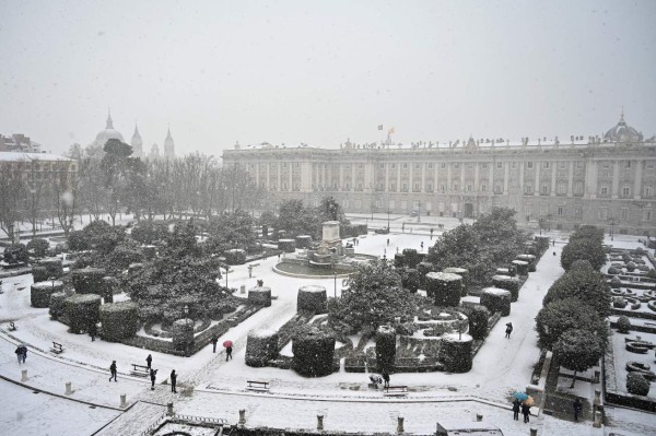 Alerta roja en Madrid por las fuertes nevadas que deja Filomena (FOTOS)