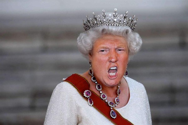 Fusión de Trump con la Reina Isabel: divertidas fotos se hacen virales en redes   