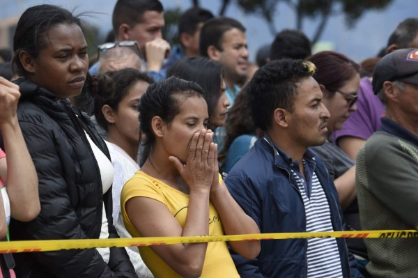 Las dramáticas imágenes que dejó el atentado terrorista en una academia policial de Colombia