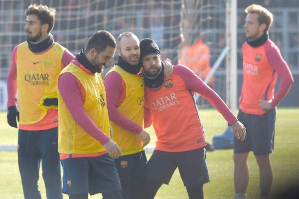 Así fue el entrenamiento del Azulgrana en el mini estadio en Barcelona