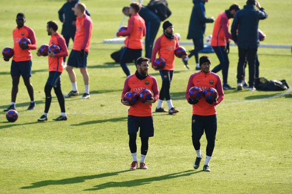 Así fue el entrenamiento del Azulgrana en el mini estadio en Barcelona