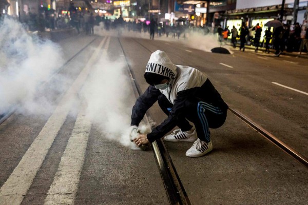 FOTOS: Hong Kong entra en 2020 con masivas y tensas manifestaciones   