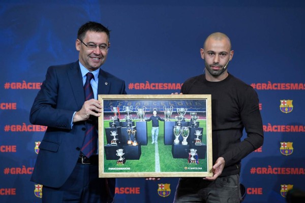 FOTOS: La sentida despedida de Mascherano del Barcelona