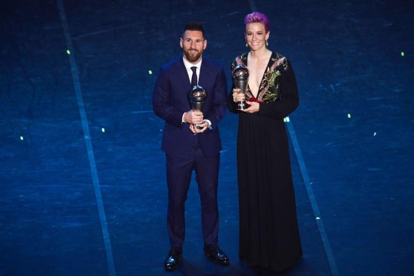 El sensual vestido de la polémica Rapinoe en la gala The Best