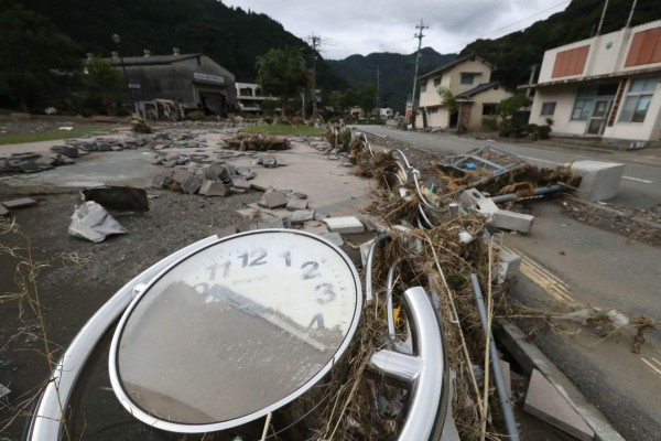 Imágenes de la devastación y dolor que dejan inundaciones en Japón