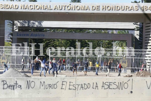 Protesta para pedir justicia por crimen de Berta Cáceres en imágenes