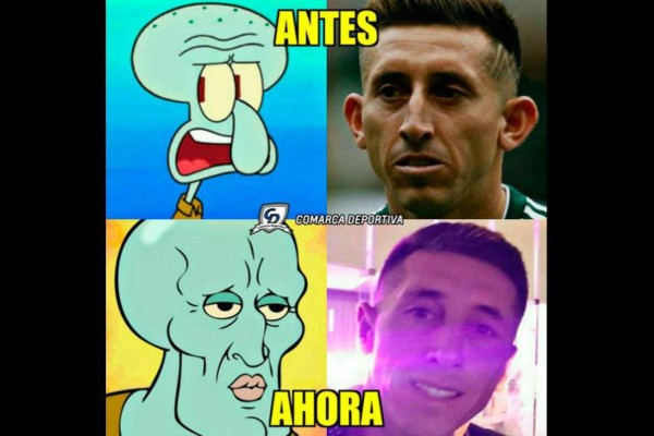 Despiadada ola de memes contra Héctor Herrera tras su cirugía en nariz y orejas