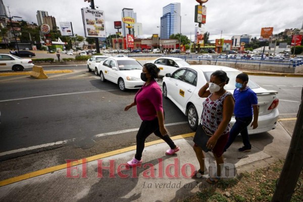 Paro de taxistas: las imágenes del bloqueo y colapso en Tegucigalpa