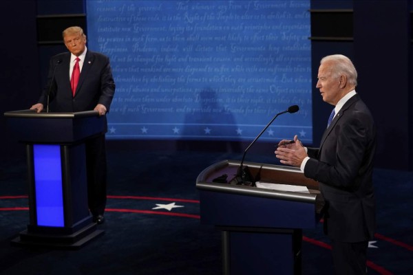 FOTOS: Las mentiras y verdades que se dijeron Trump y Biden en el debate