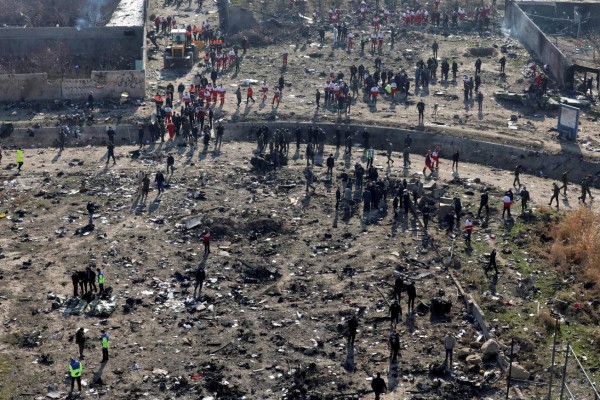 FOTOS: La pista del disparo accidental de misil en el siniestro aéreo en Irán