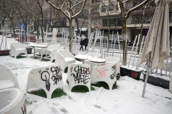 Alerta roja en Madrid por las fuertes nevadas que deja Filomena (FOTOS)