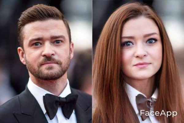 FOTOS: Así lucen los famosos al 'cambiar de sexo' con FaceApp